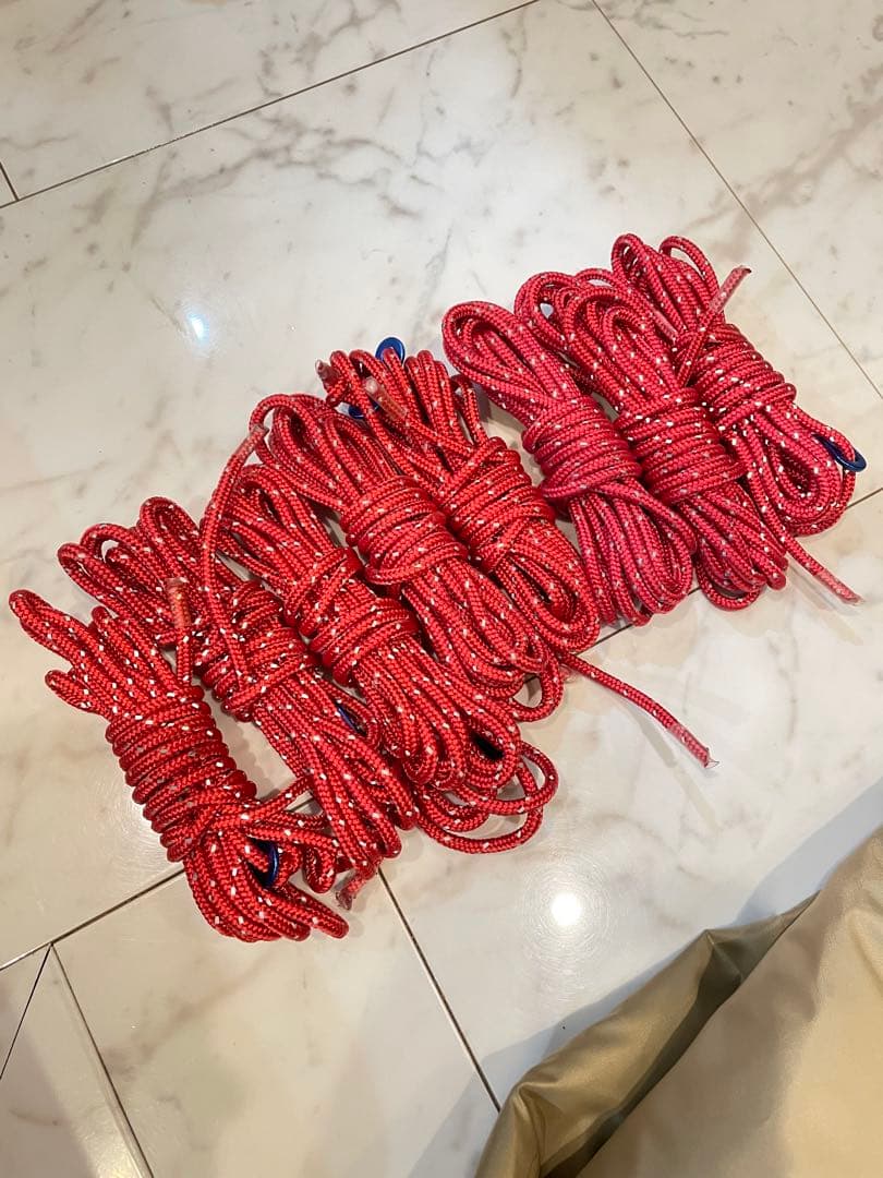 スームルームポール４本セット(ロープ、タープ、収納バッグはオマケです)