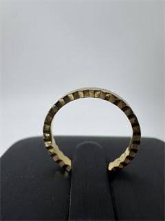 《日本製18金》K18ゴールド 六角形リング1.26g 9号 即日発送