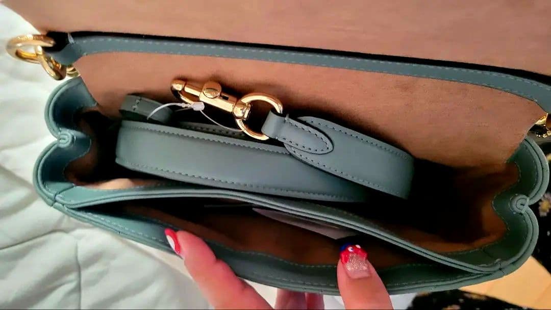 【最終値下】★COACH★ クイン バッグ キルティングショルダーバッグ セージ