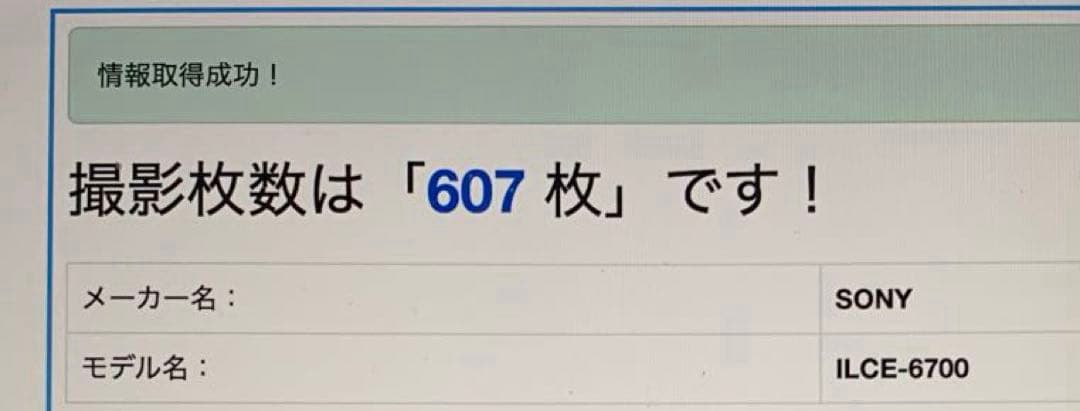 超美品 ◆ショット数:607回◆ SONY α6700 18-135mm 箱付き