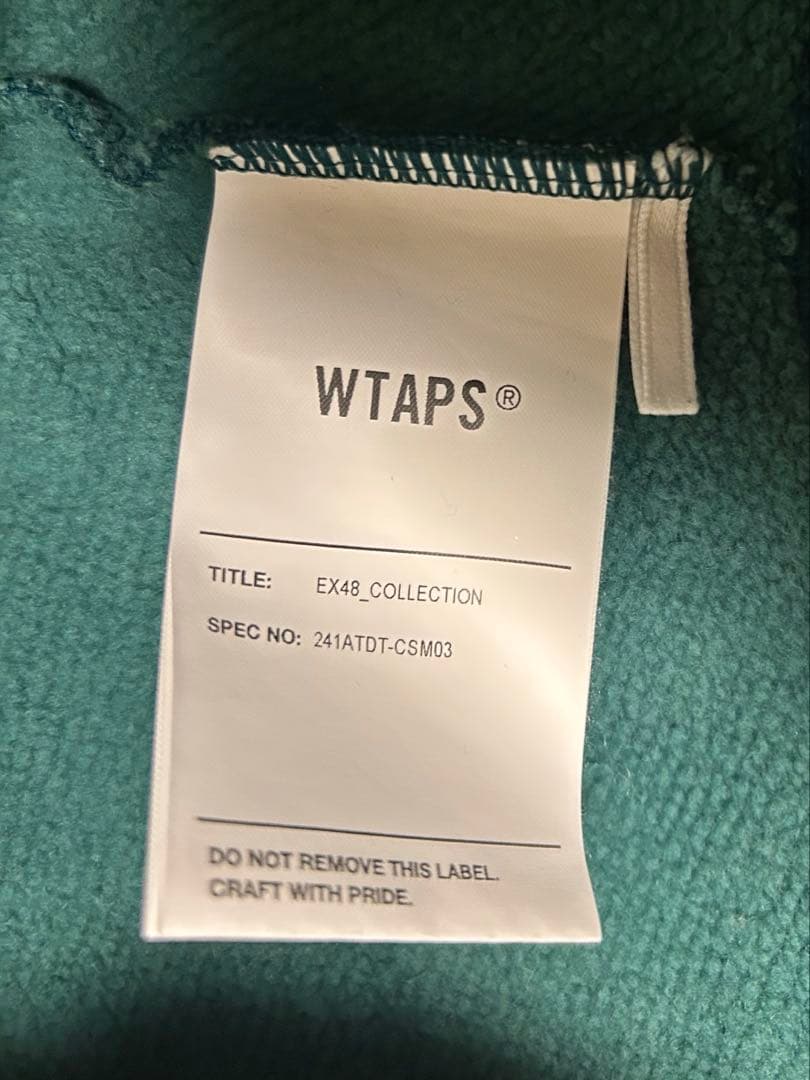 WTAPS スウェット　刺繍ロゴ　COTTON