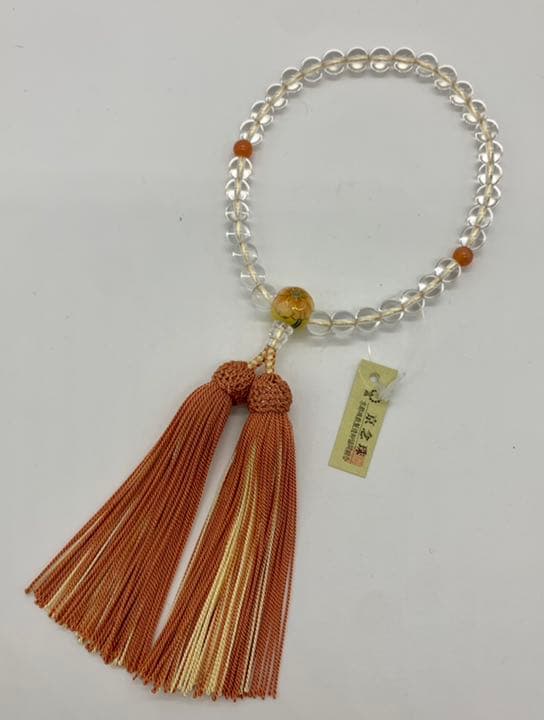 数珠　清水焼　ポピー