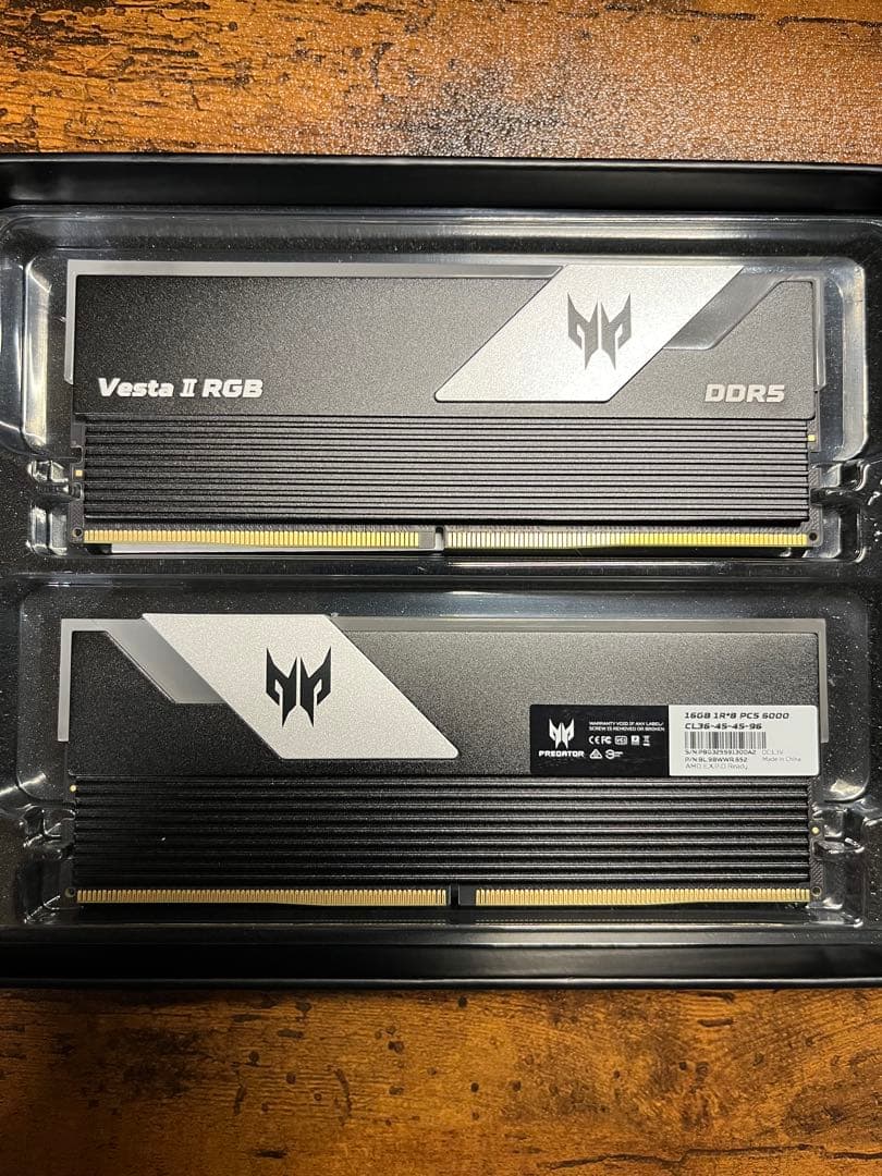 メモリー Vesta II DDR5 RGB 32GB 6000MHz