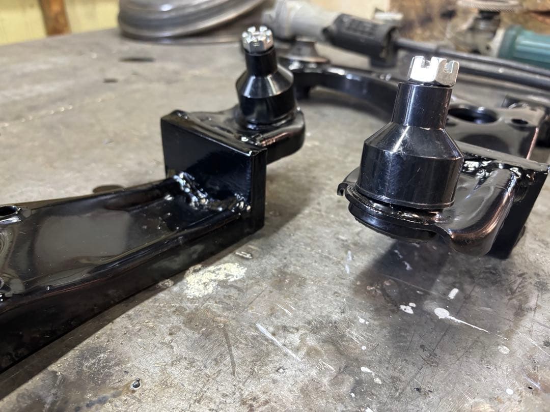 加工ロアアーム　ダイハツ　ムーブ　タント　コンテ　ココア　上げ加工