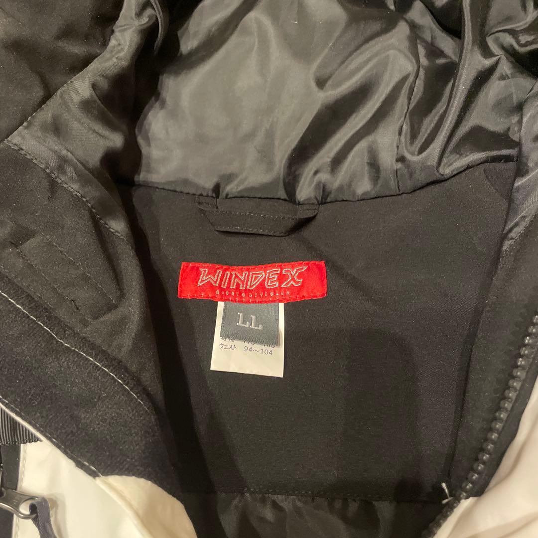 WINDEX スノーボードウェア ホワイト/ブラック