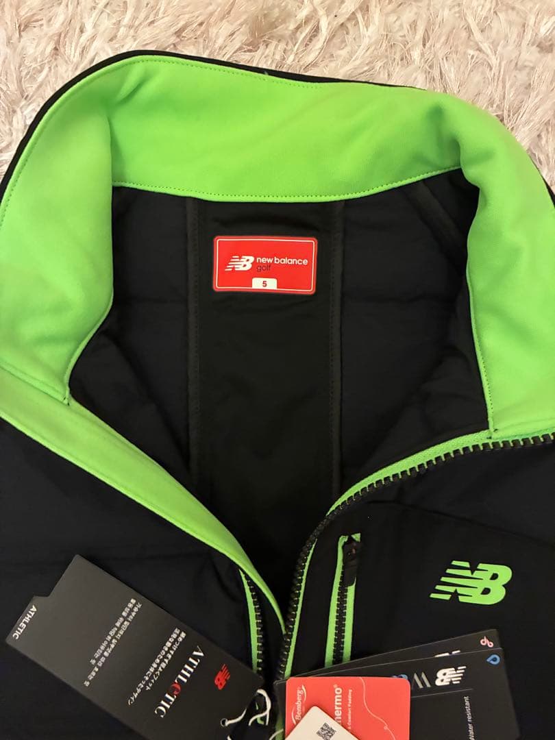 new balance golf吸湿発熱 ライトダウン ブルゾン サイズ5