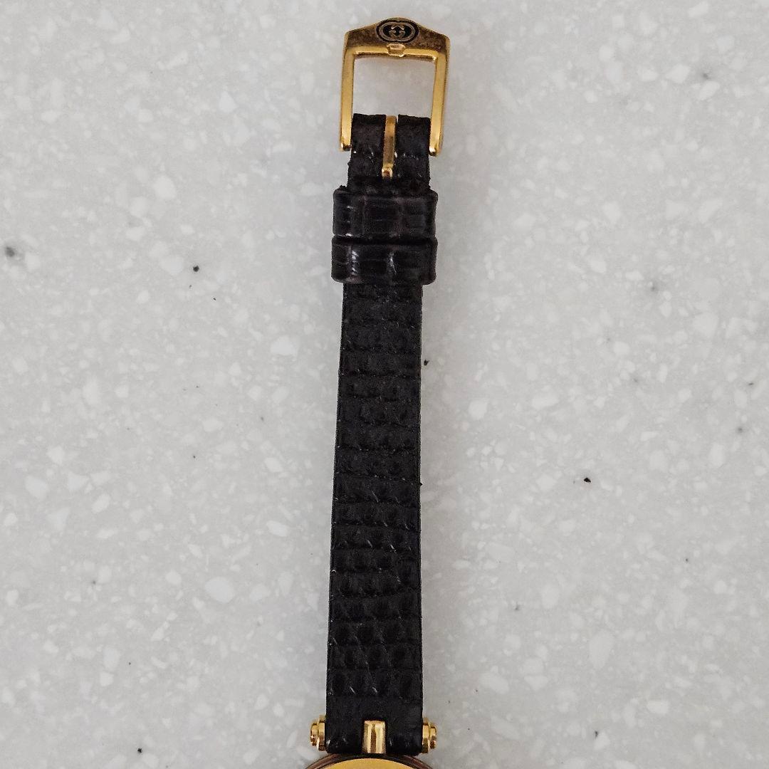 【ヴィンテージ】非稼働GUCCI シュリーライン腕時計 純正ベルト証明書付