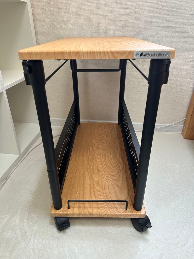 Bauhutte( バウヒュッテ ) 昇降式 パソコンラック pcラック 木目