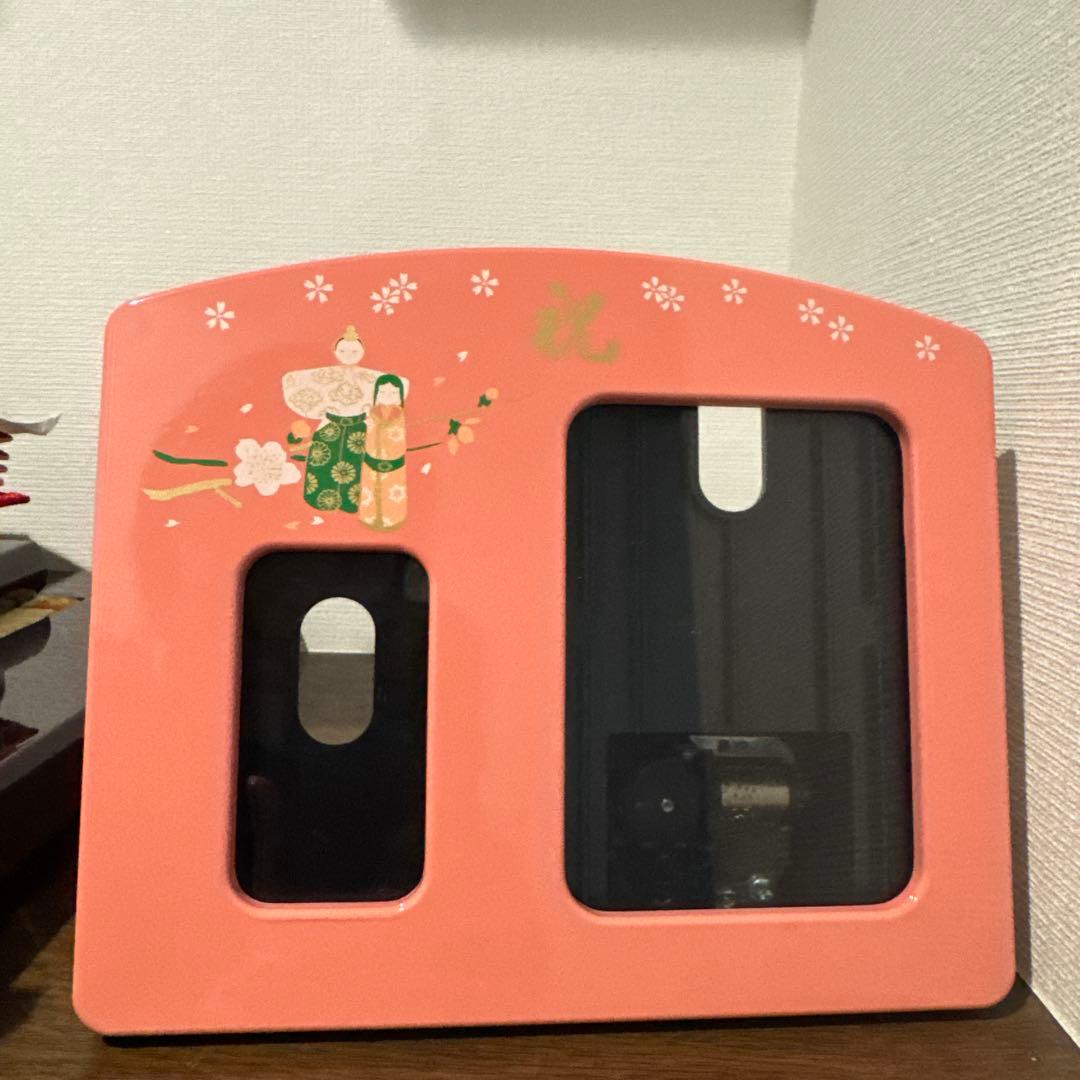 祐月　雛人形　初節句　収納飾り箱付きタイプ