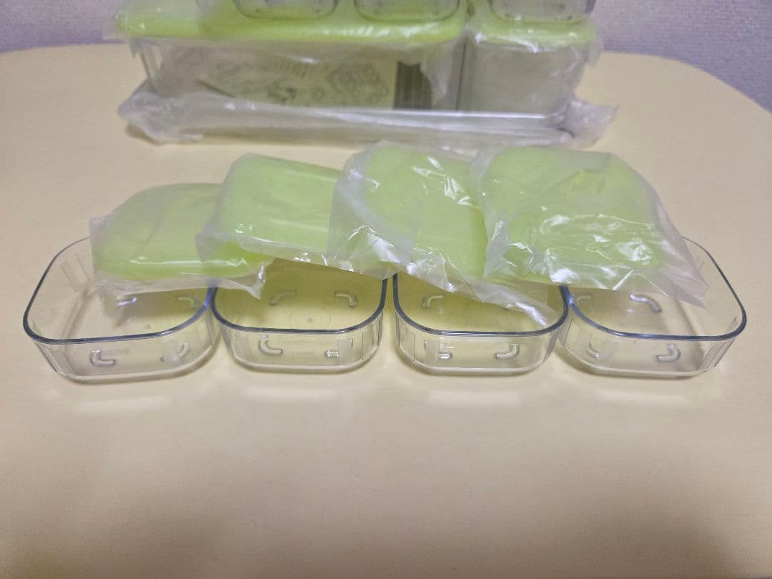 【新品・未使用】タッパーウェア クリアメイト 17点セット (トレイ付き)