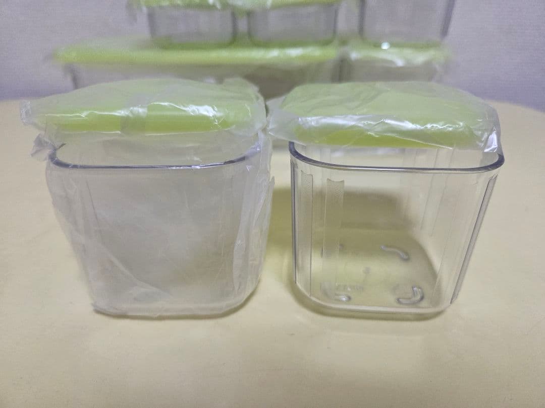 【新品・未使用】タッパーウェア クリアメイト 17点セット (トレイ付き)