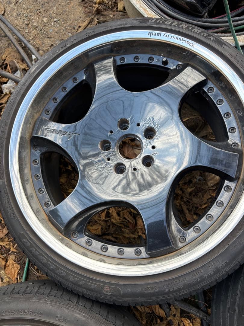 最終値下げ20インチ ホイールセット 5スポークデザイン