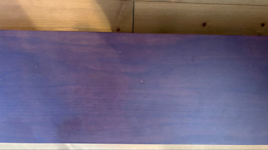 【中古】amesoba　デスクシェルフ　ダークウォールナット×ブラック