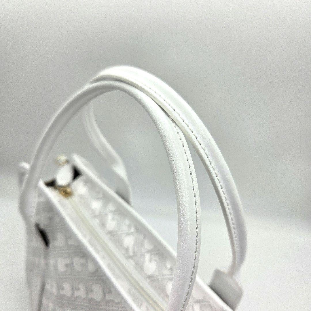 GHERARDINI ハンドバッグ 2way モノグラム レザー ソフティ 白