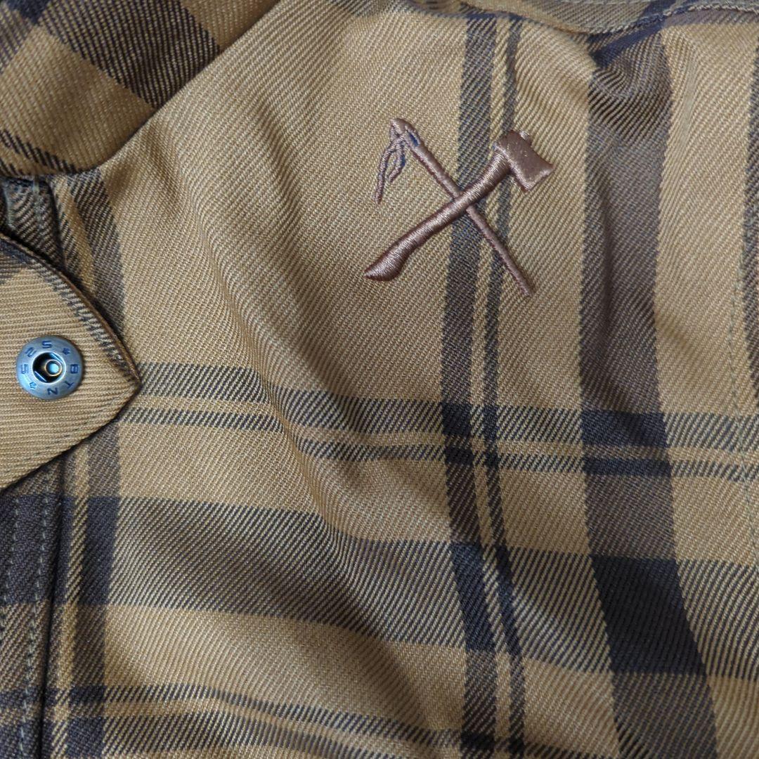 BONFIRE スノーボードウェア 上下セット チェック柄 内側ビニール破れ