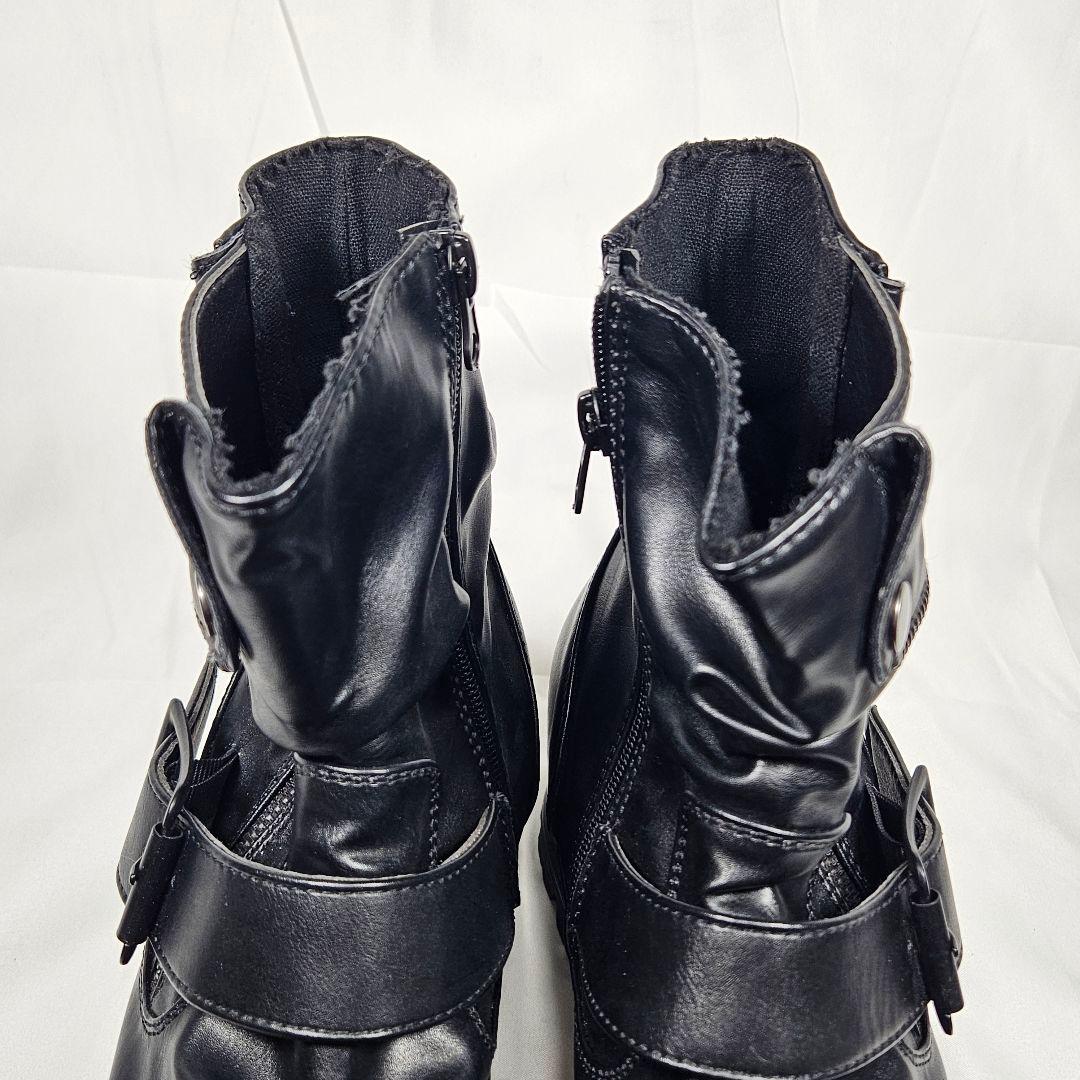 【美品】BOREDOM ボアドム サイドジップ ブーツ ブラック 27cm