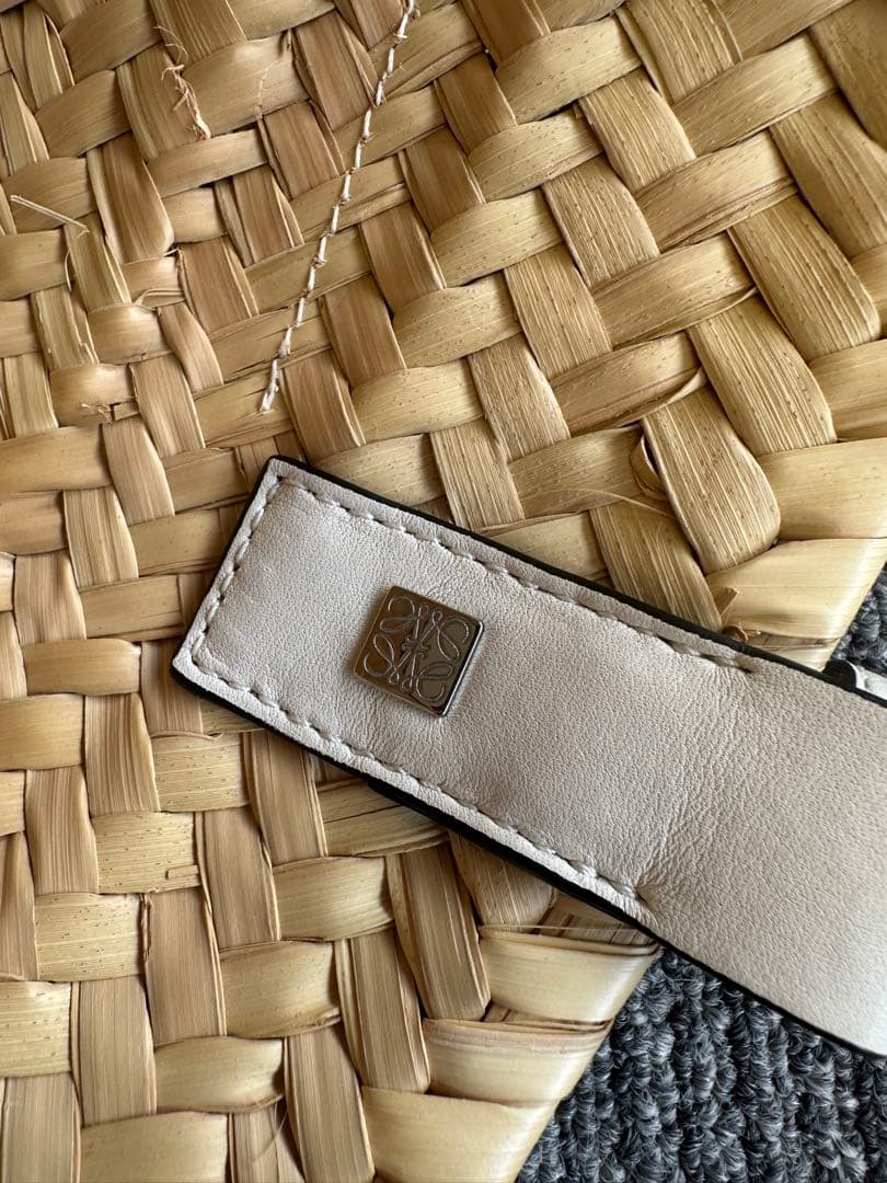 ロエベ LOEWE 【超美】バスケットバッグ　カゴバッグ　スモール　ホワイト