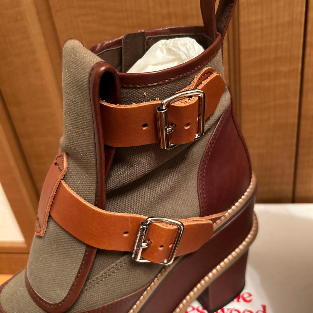 Vivienne Westwood 靴 ブーツ ウエッジソール ブラウン系