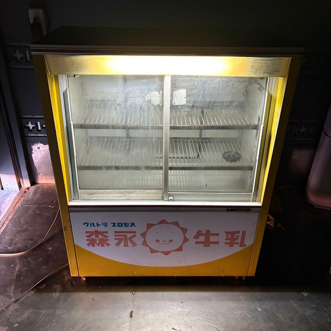 動作確認済 森永　牛乳 ショーケース マミー 冷蔵庫 昭和レトロ　森永牛乳