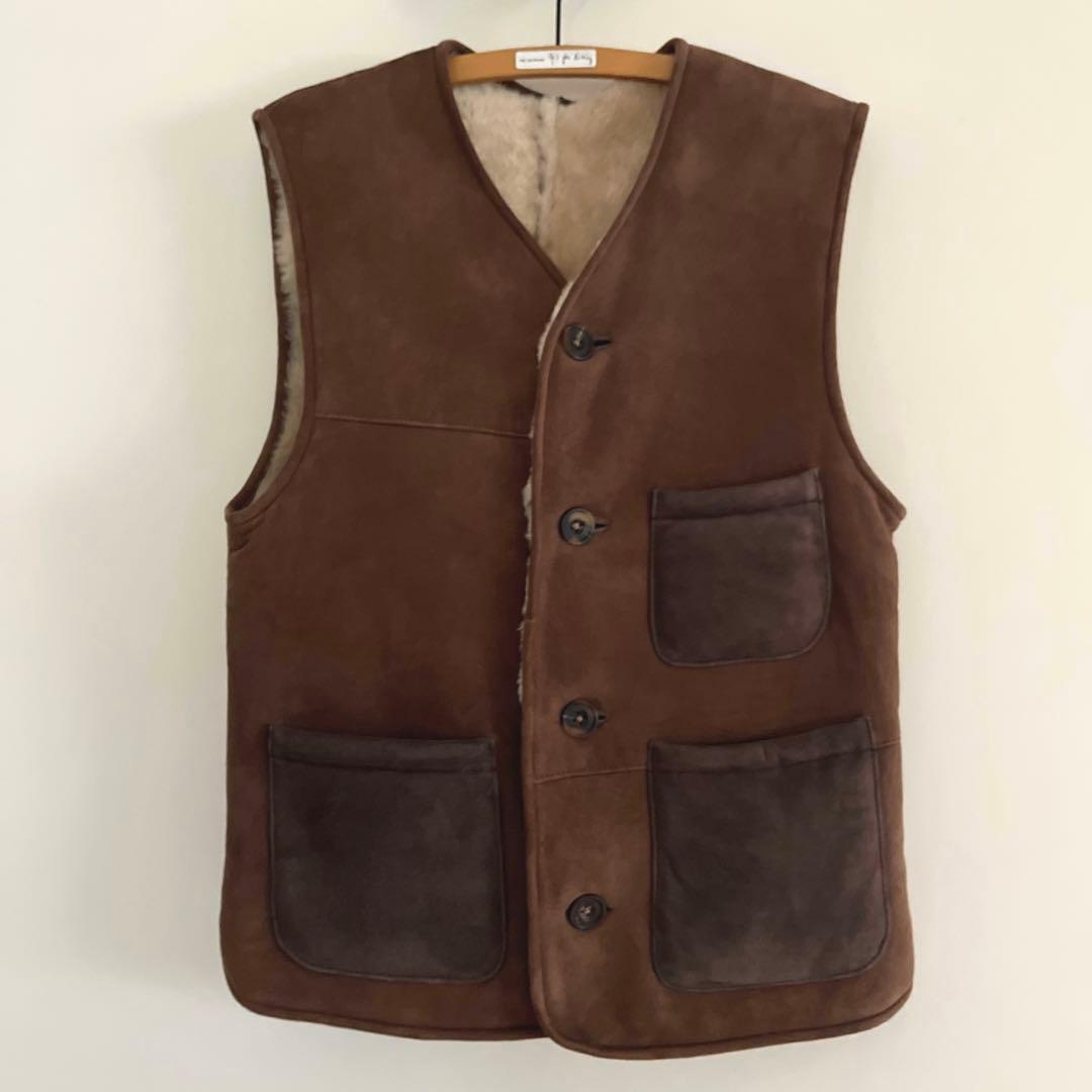マウンテンリサーチShearing Vest” ムートンベスト　羊皮M