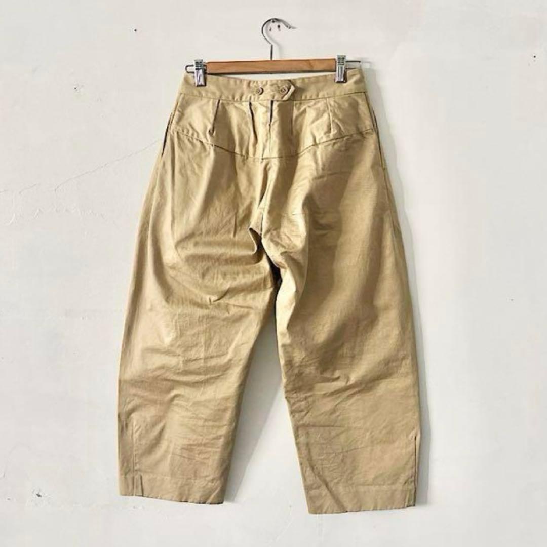 ⭐︎美品⭐︎YAECA ツータックパンツ　KUSAKI KHAKI　サイズS