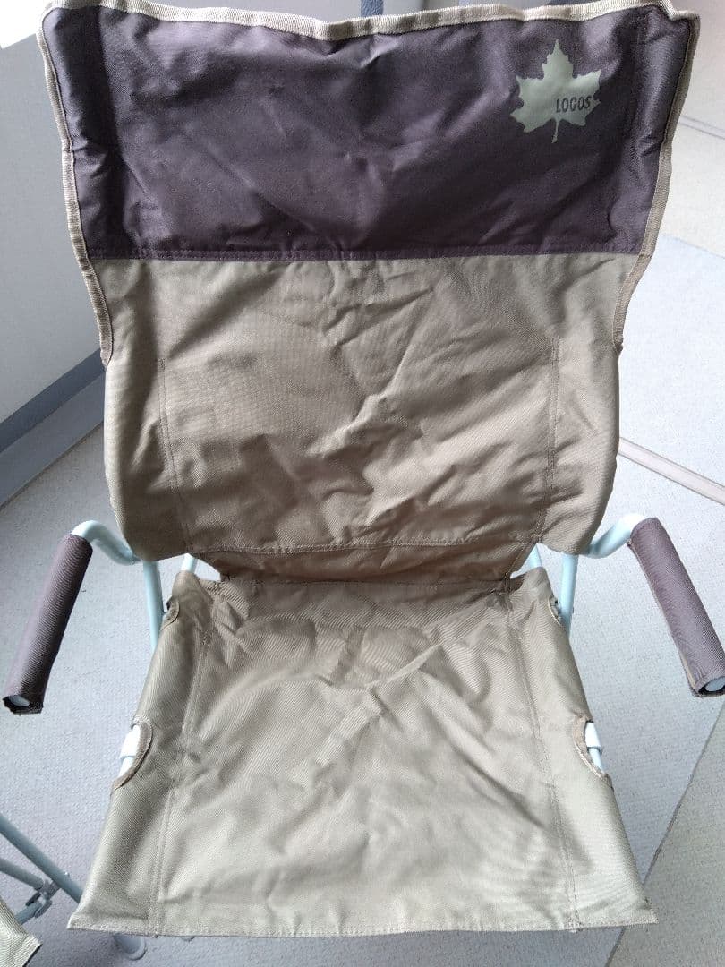 LOGOS Life バックホールドチェア（ブラウン）