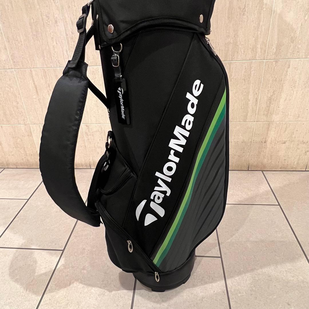 TaylorMade キャディバッグ 黒/緑 ゴルフ テーラーメイド グリーン