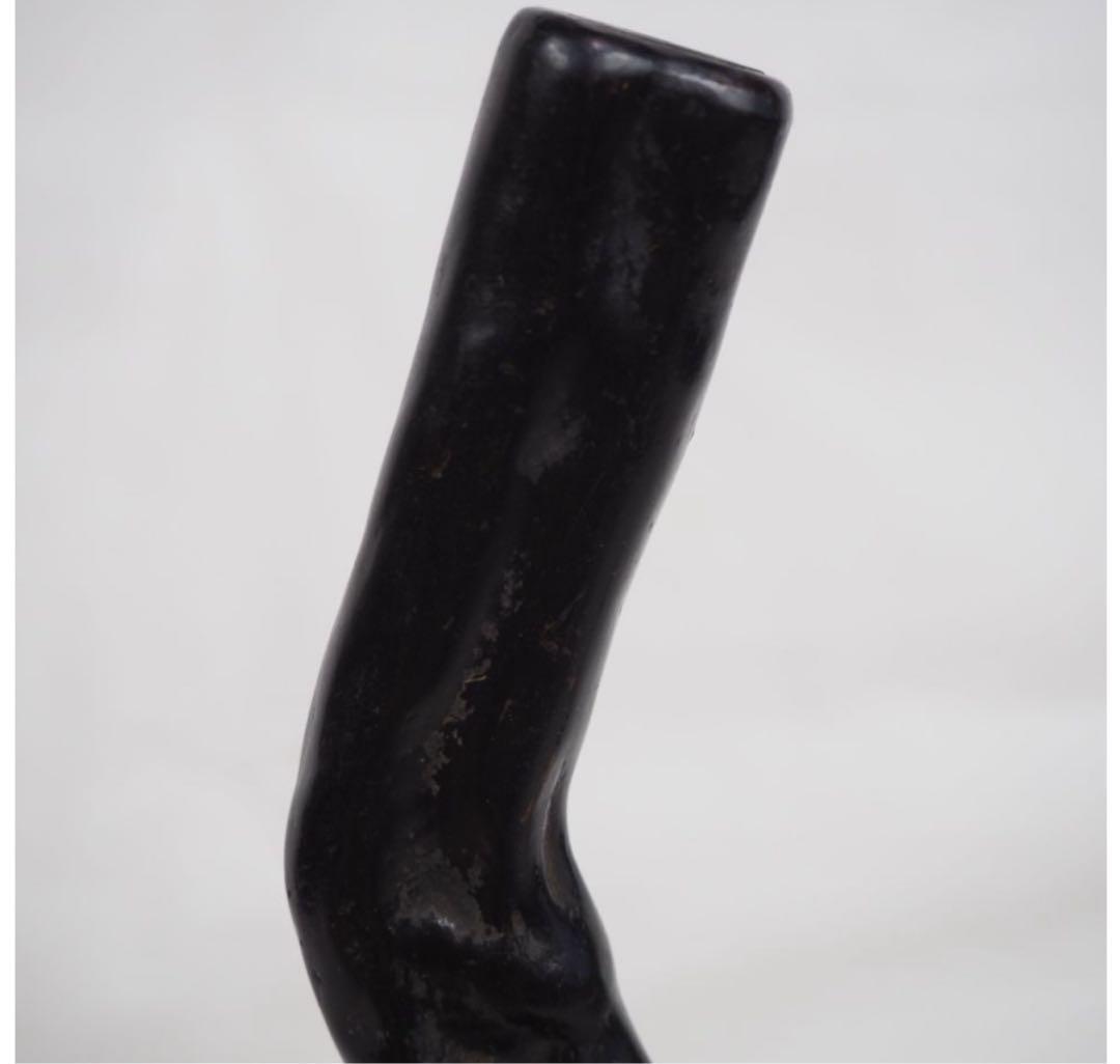 送料無料　時代物　黒珊瑚　海松　煙管入れ　重102ｇ　提げ物