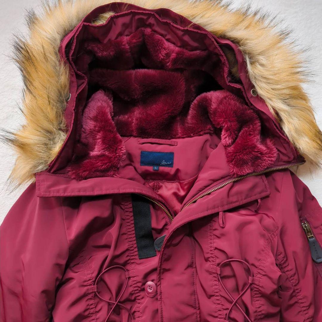 AVIREX N3B フード付き ミリタリーコート モッズコート L