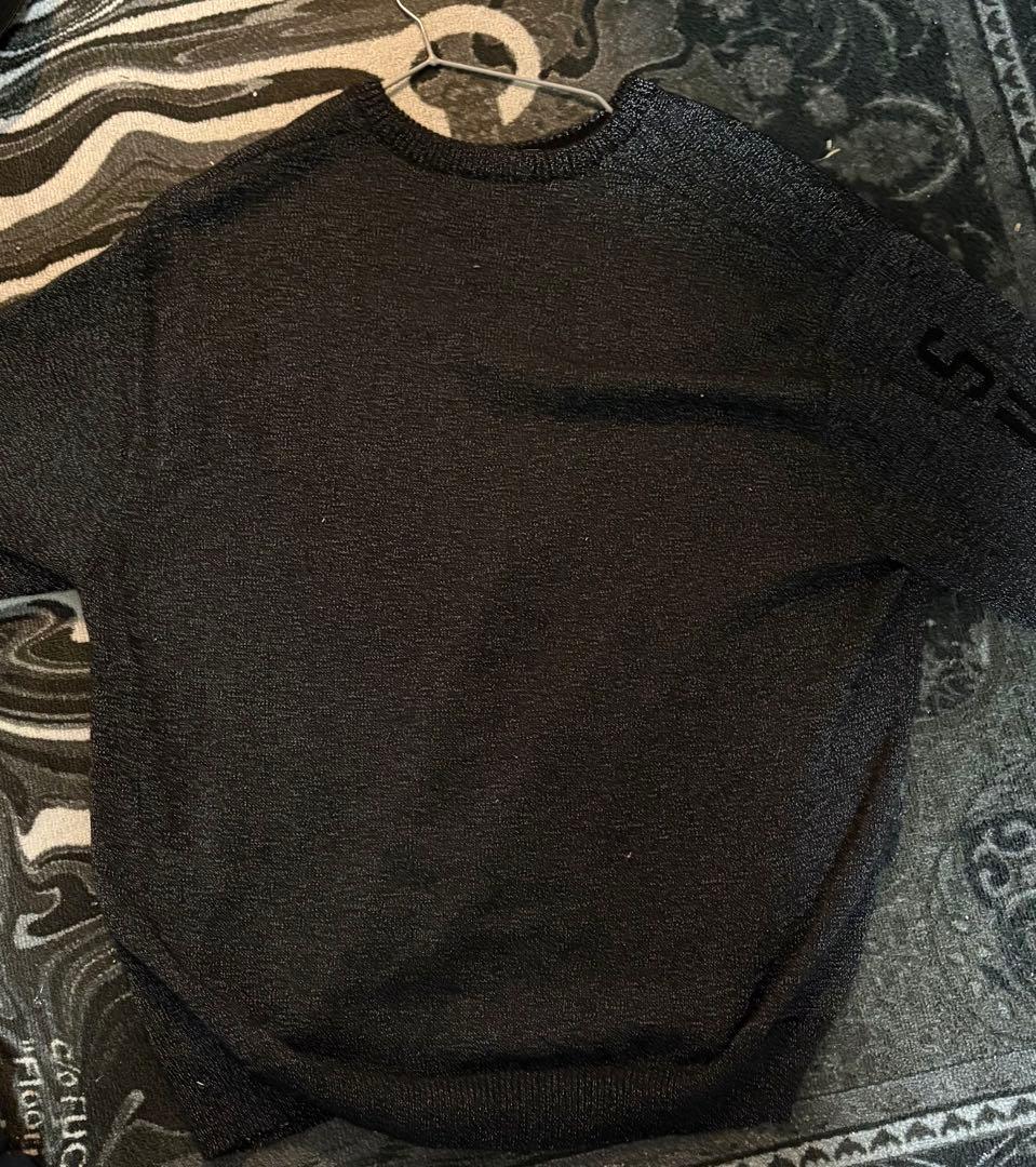 Supreme Reflective Sweater Black Lサイズ