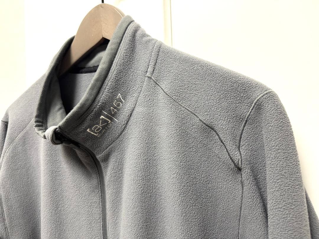 Burton ak457 マイクロフリース　フルジップジャケット　グレー L