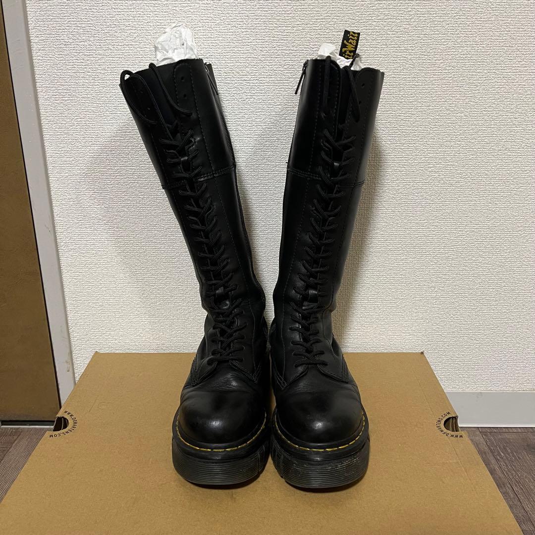 最終値下‼️Dr.Martens AUDRICK20ホール厚底ロングブーツ UK4