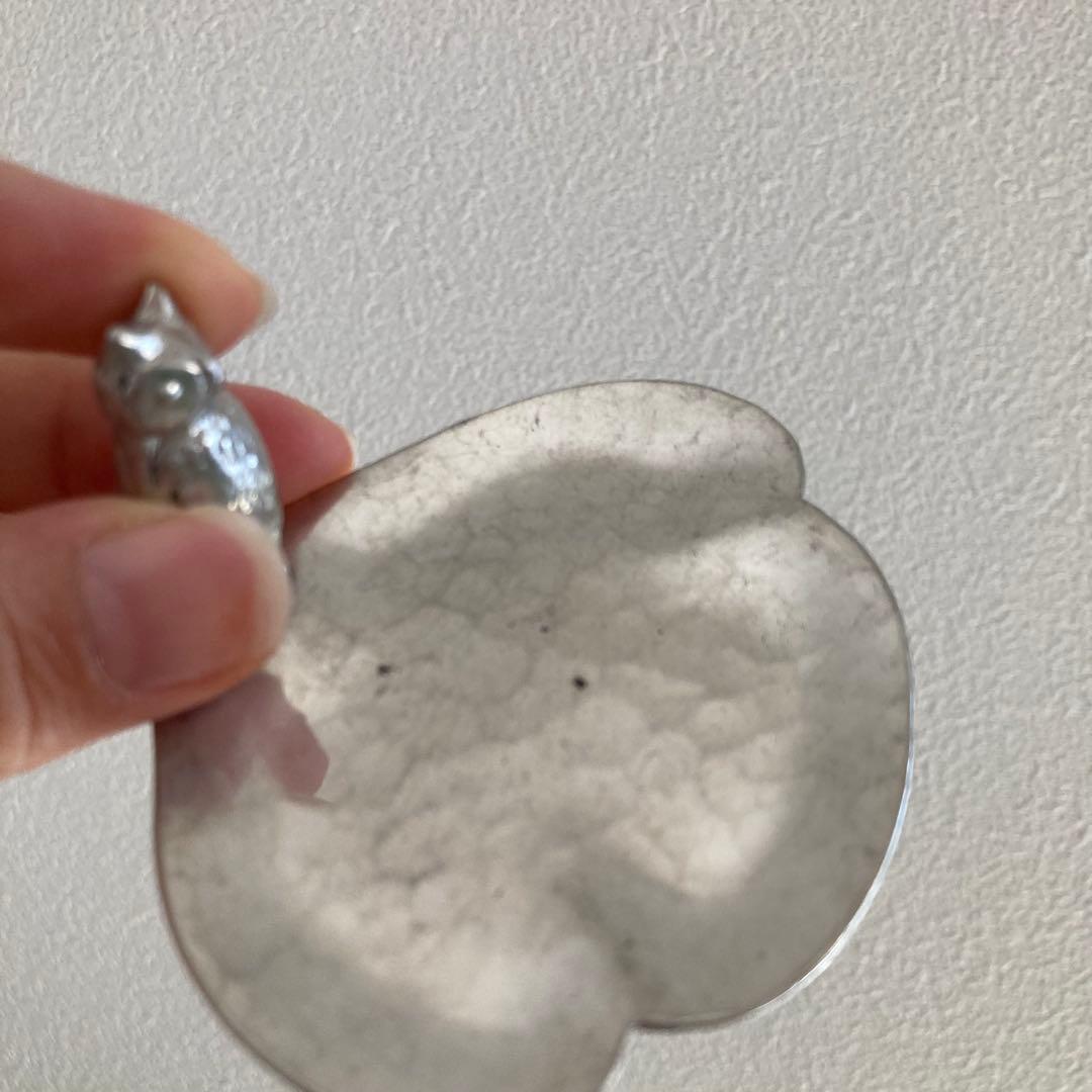 大変希少なアルフェニデ製アンティークピューター トレイ（フクロウ）