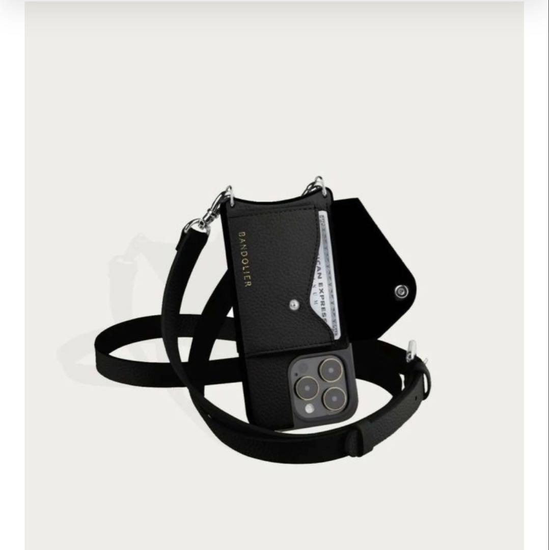 ◆バンドリヤー ヘイリー サイドスロット シルバー iPhone15用 新品