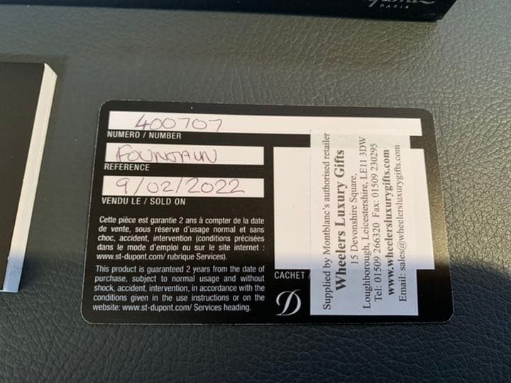 S.T DuPont Defi 万年筆　ガンメタル　M字