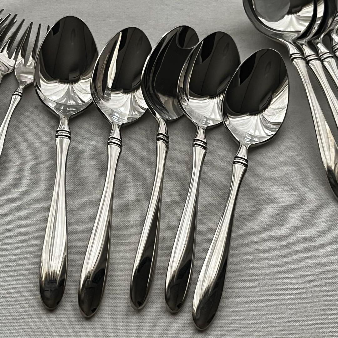 中古 アズマ インペリアル 18-18ステンレス カトラリー フォーク スプーン