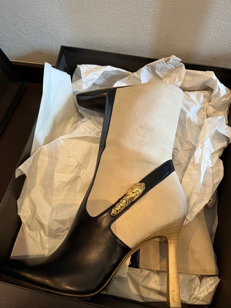 GUCCI レザー スエードブーツ　36