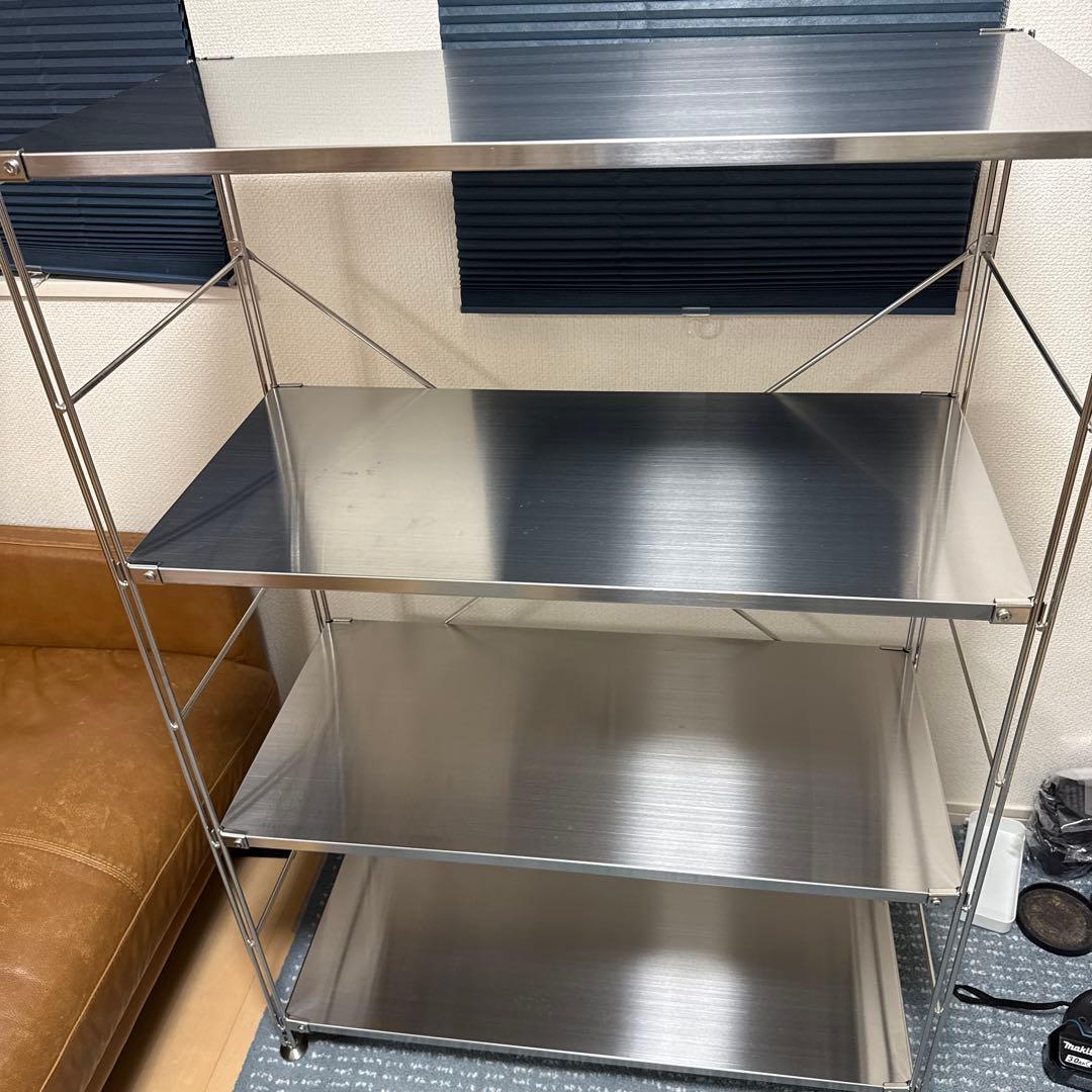 無印良品　ステンレスユニットシェルフ　中