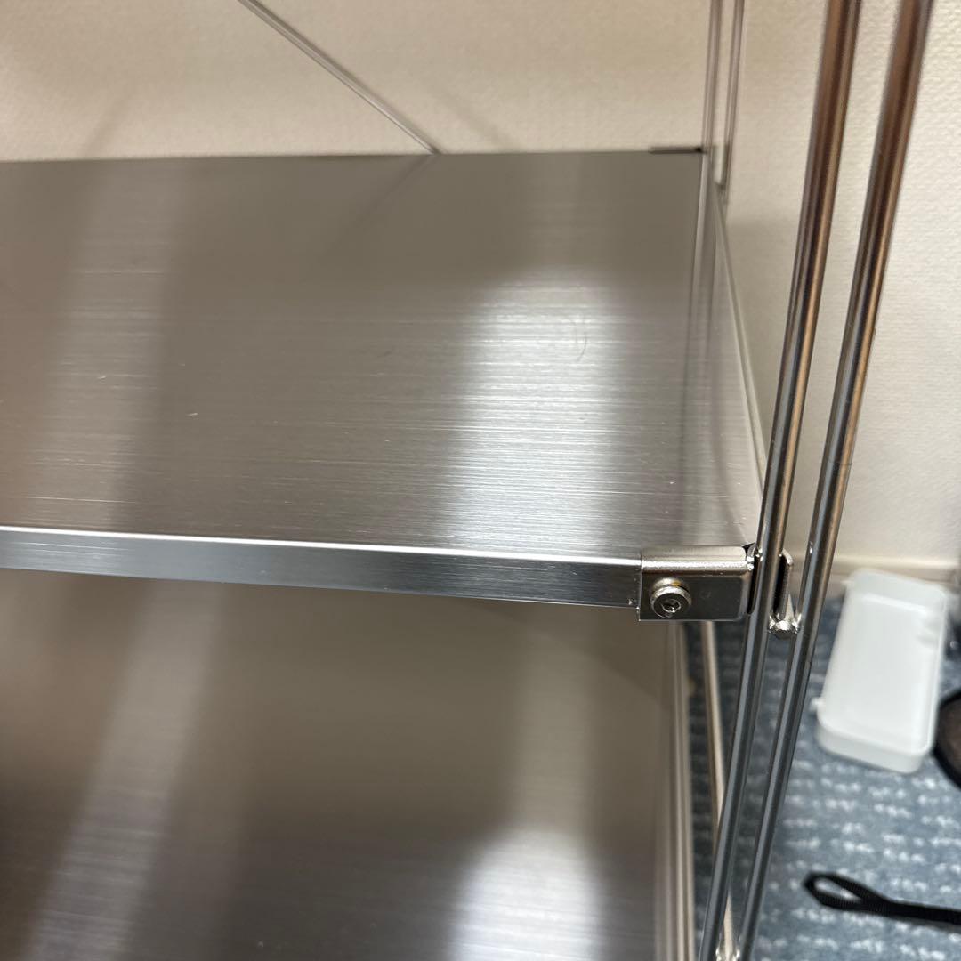 無印良品　ステンレスユニットシェルフ　中