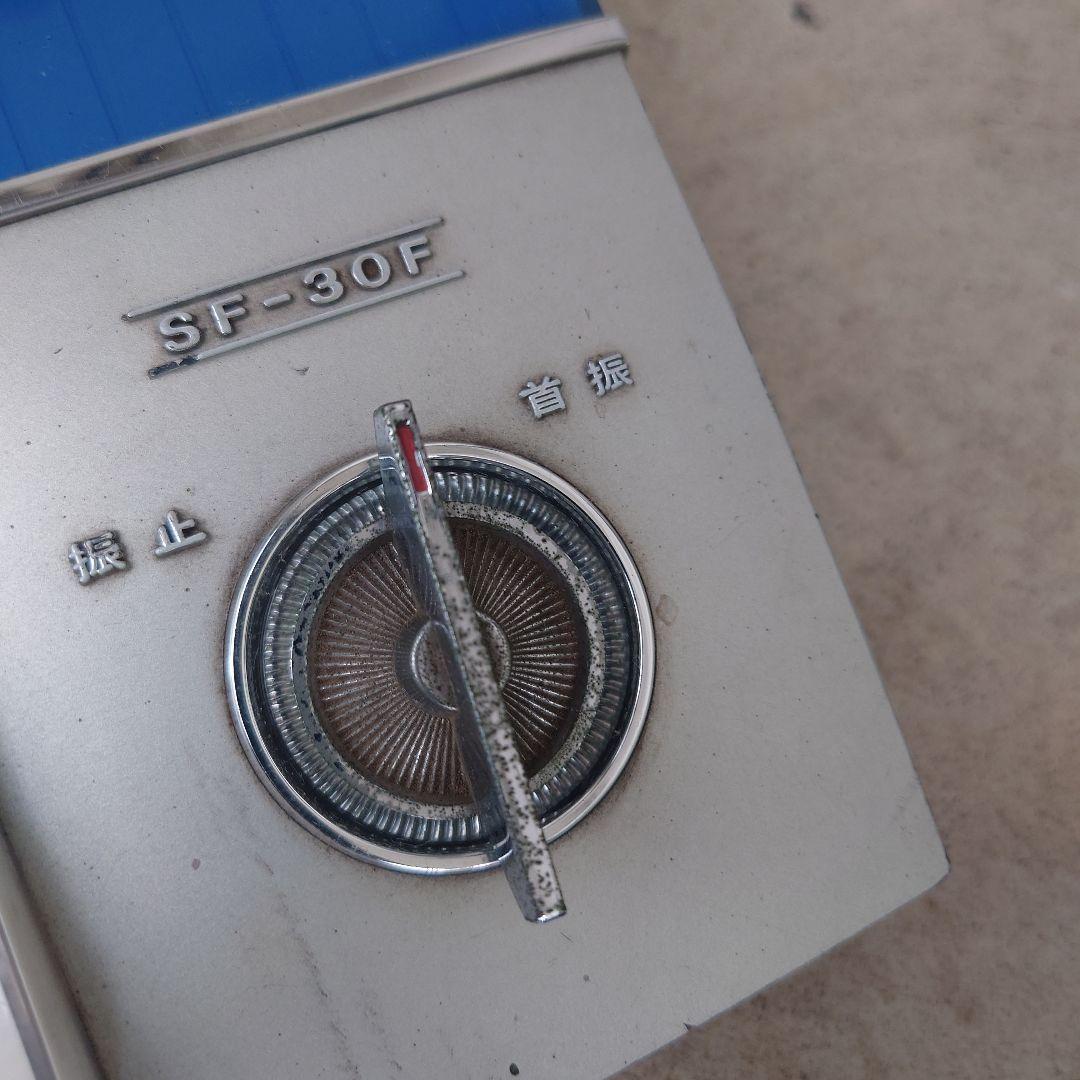 昭和レトロ 東芝扇風機 SF-30F 1968年製 青い4枚羽根の扇風機 可動品