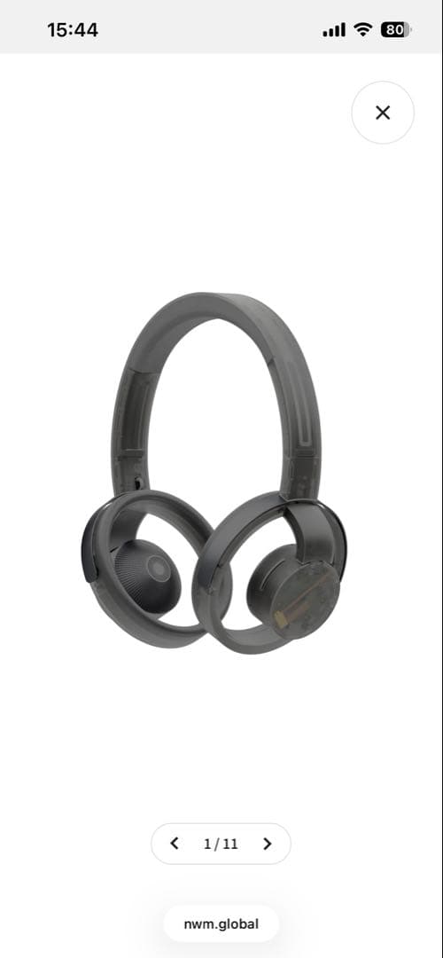 【新品】nwn ONE オンイヤースピーカー MBH001 ファントムグレイ