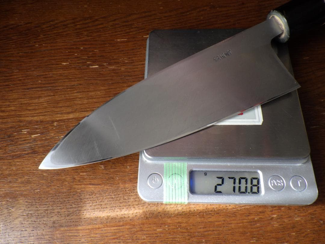 正義作★出刃包丁・本水牛天然木柄★㊨手研ぎ済み・堺打刃物▲記名有▲