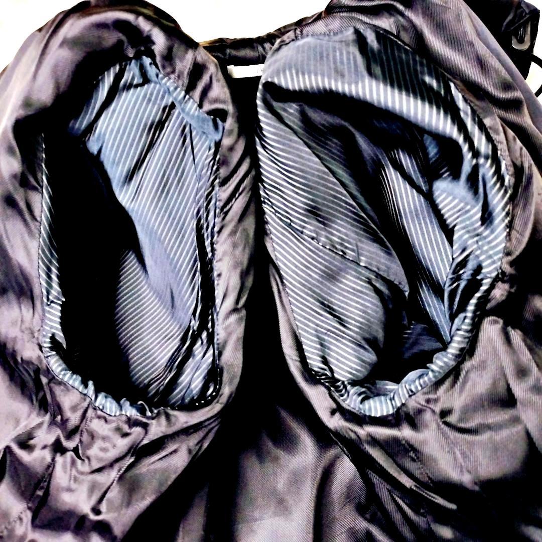 【美品・クリス期】ディオールオム モッズコート サークルロゴ刺繍 48 L 黒