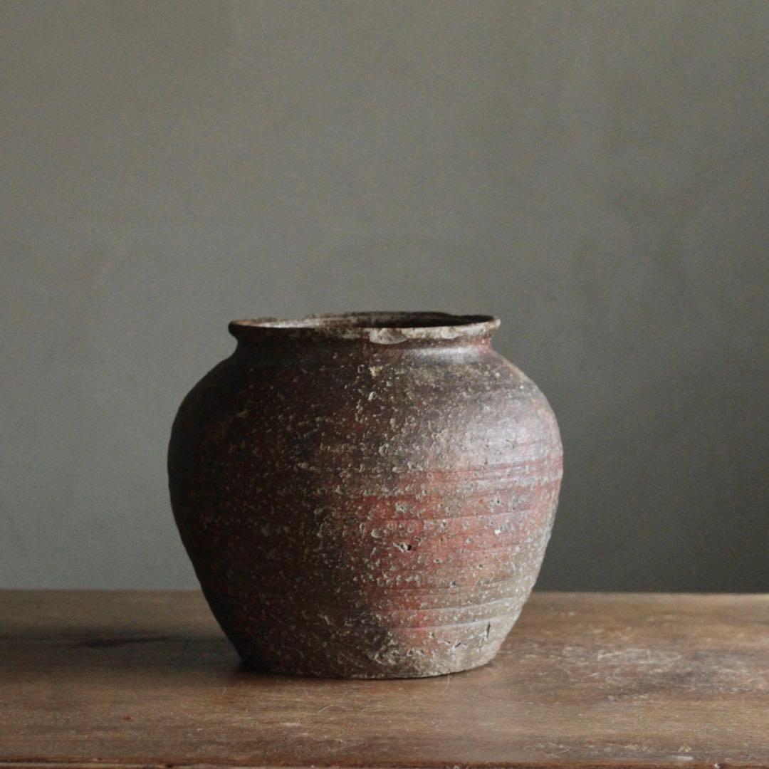 信楽焼 壺 枯れ壺 江戸期 信楽壺 古信楽 古美術 古い壺 古道具 アンティーク