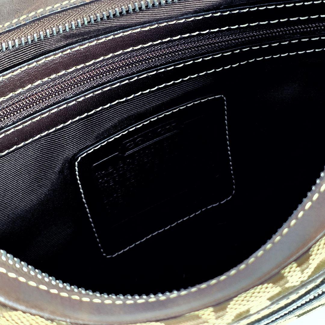 極美品 コーチ COACH シグネチャー ホーボー ショルダーバッグ 6045
