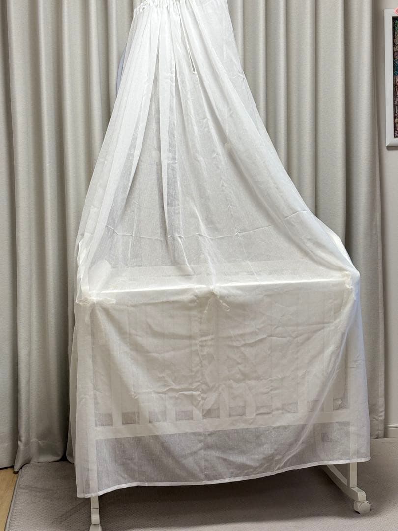 【SALE】nanan インポートブランドミニベッド　天蓋付きベビーベッド