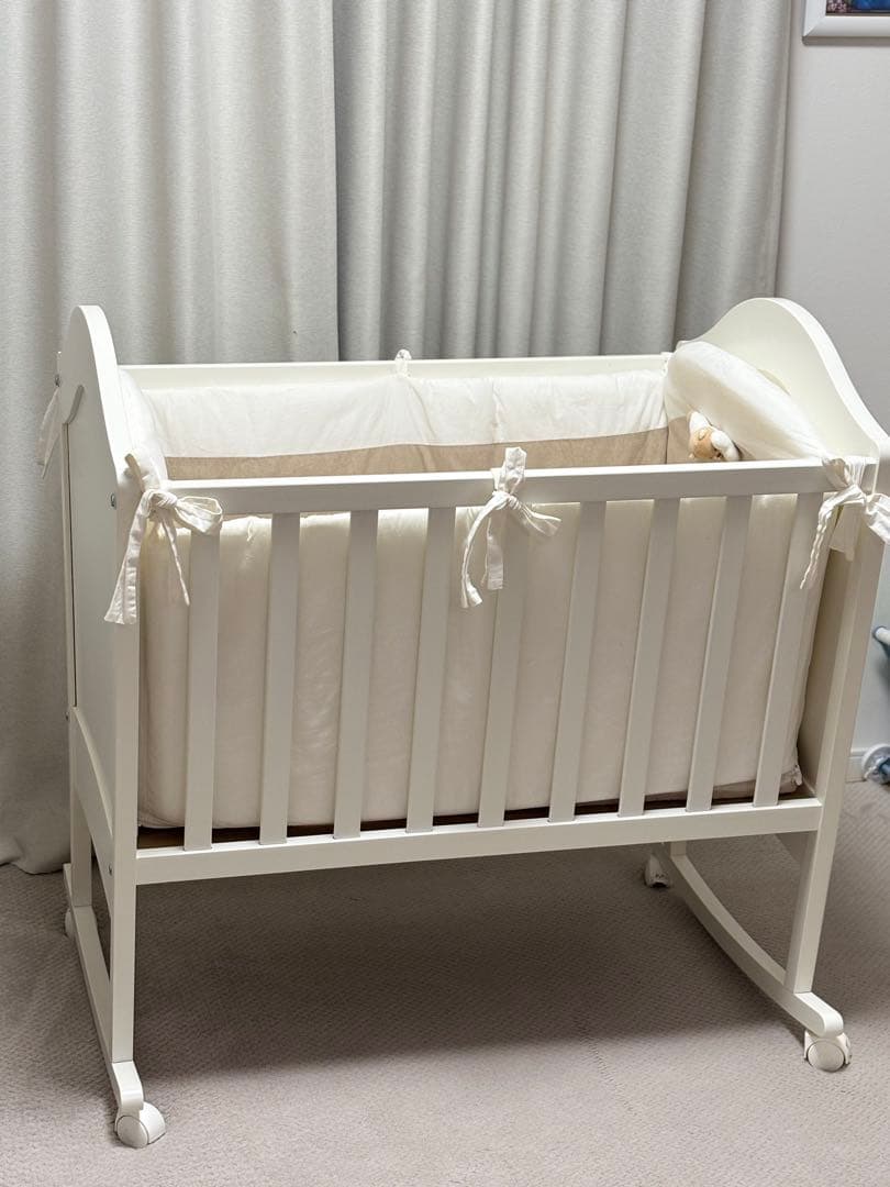 【SALE】nanan インポートブランドミニベッド　天蓋付きベビーベッド