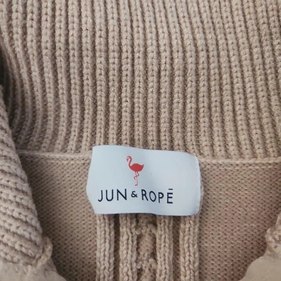 JUN&ROPE'　ジュンロペ　ゴルフウェア　ハーフジップニット