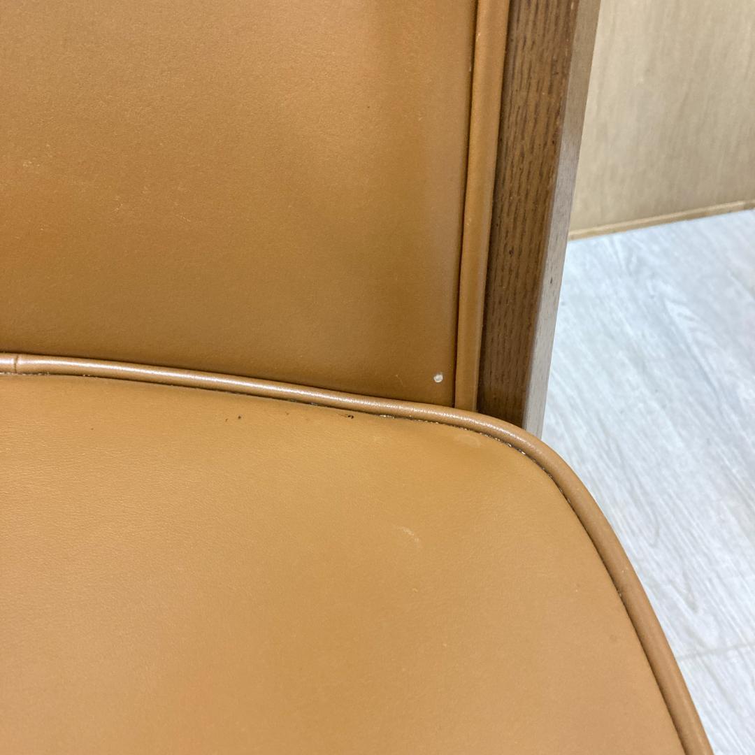 【カリモク】ドマーニ　本革　ダイニングチェア　ハイバック　椅子　A