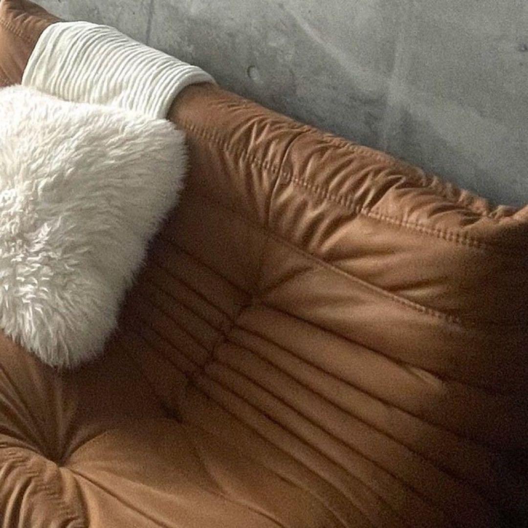 ロンハーマンBowron ムートンクッション クリーム　55cm